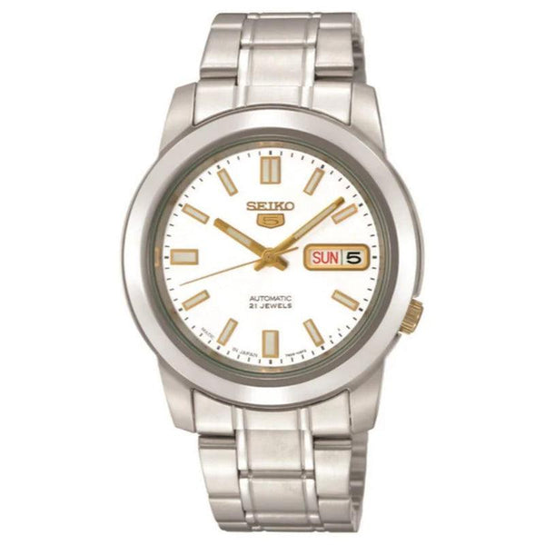 Seiko 5 Sports Automatic White Dial Watch - SNKK07K1