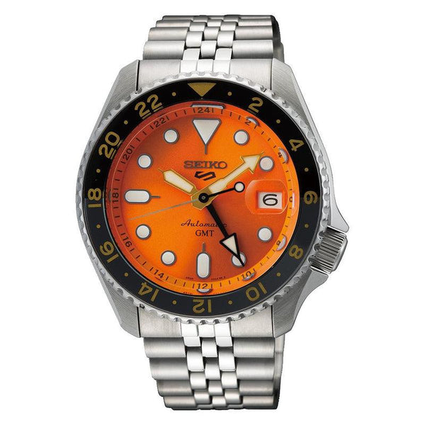 Seiko 5 Sports Mikan Orange GMT SKX Re-Interpretation Watch - SSK005K1