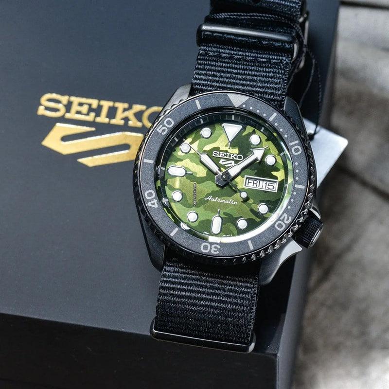 Seiko 5 Sports SKX Camouflage Street Style Watch - SRPJ37K1