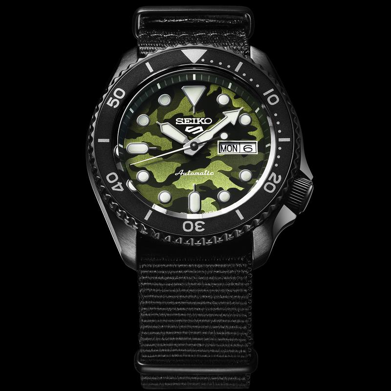 Seiko 5 Sports SKX Camouflage Street Style Watch - SRPJ37K1