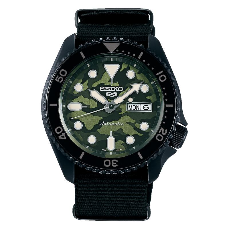 Seiko 5 Sports SKX Camouflage Street Style Watch - SRPJ37K1