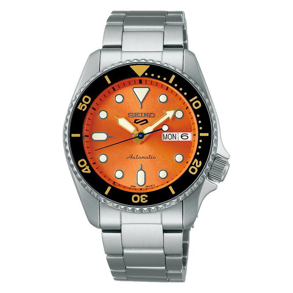 Seiko 5 Sports SKX Midi Orange Watch - SRPK35K1