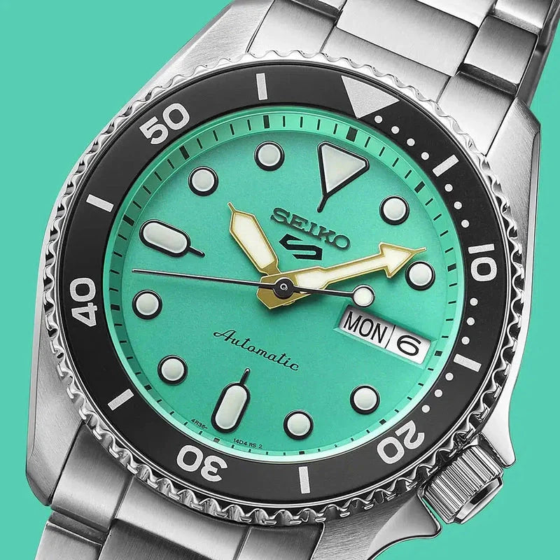 Seiko 5 Sports SKX Midi Teal Watch - SRPK33K1