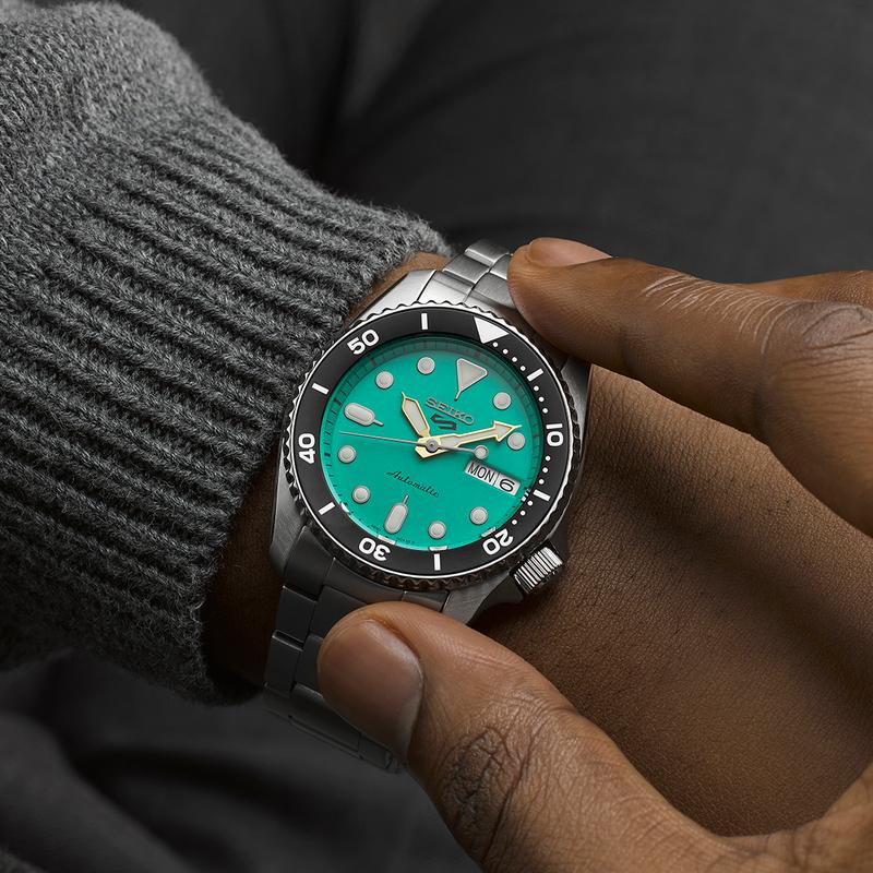 Seiko 5 Sports SKX Midi Teal Watch - SRPK33K1