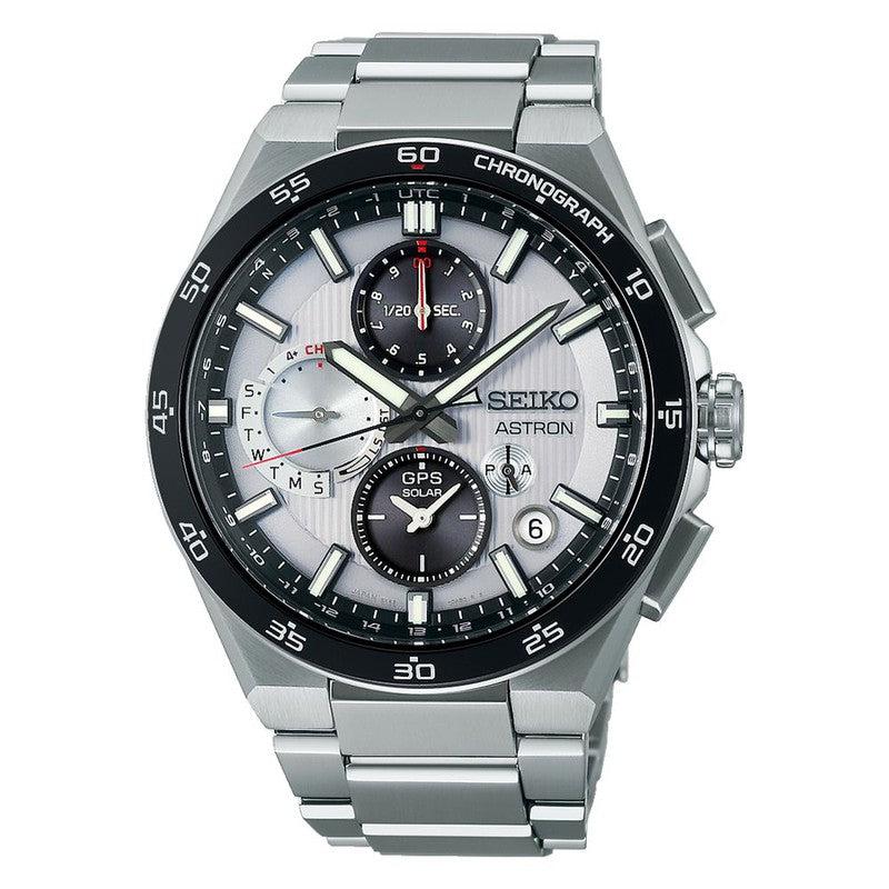 Seiko Astron GPS Solar Chronograph Silvery Night - SSH153J1