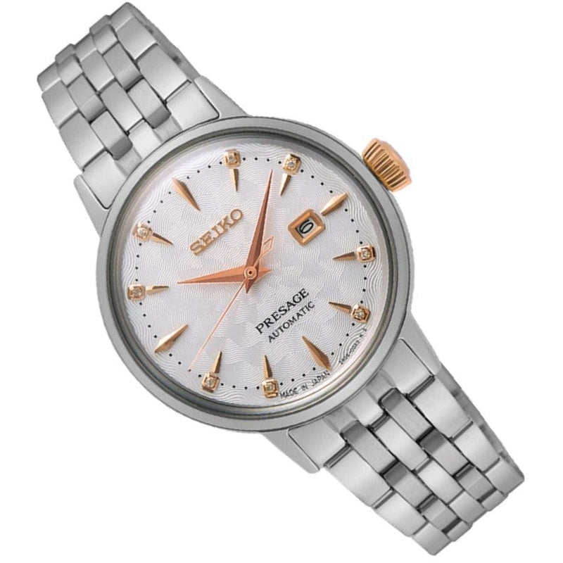 Seiko Presage Cocktail Time Clover Club Diamond Twist Watch - SRE009J1