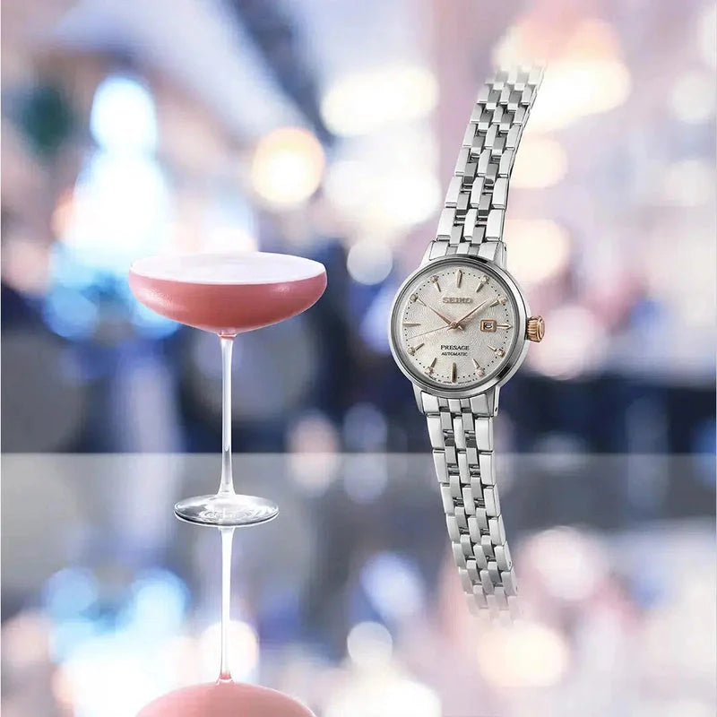 Seiko Presage Cocktail Time Clover Club Diamond Twist Watch - SRE009J1