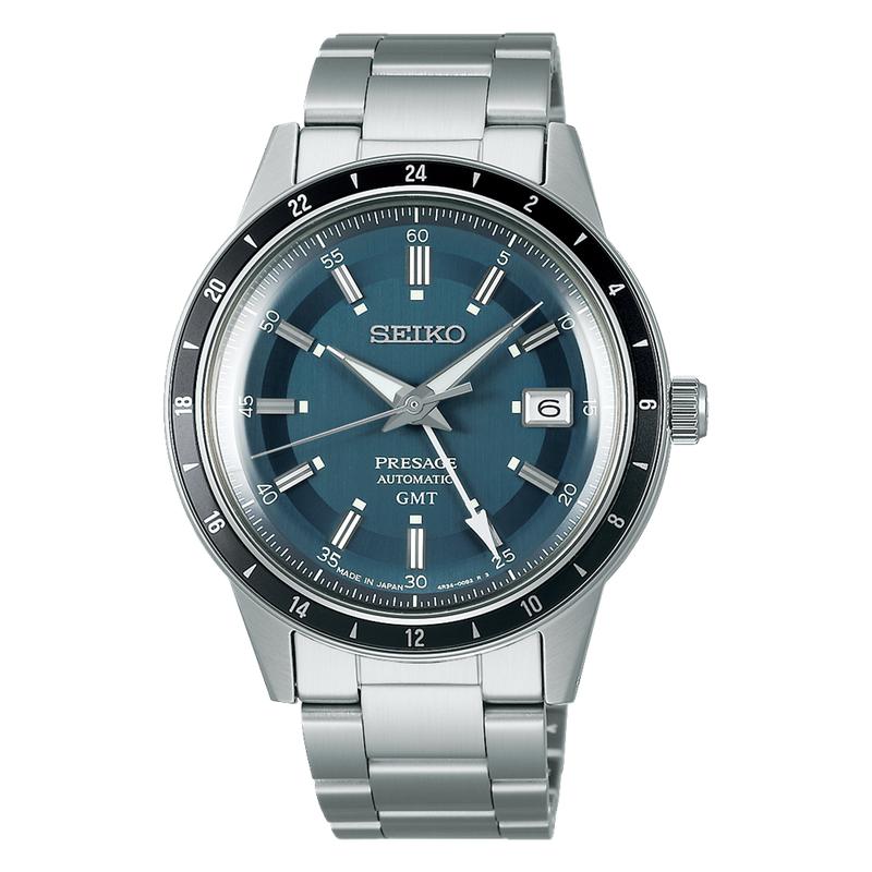 Seiko Presage Petrol Blue Style 60s Road Trip GMT