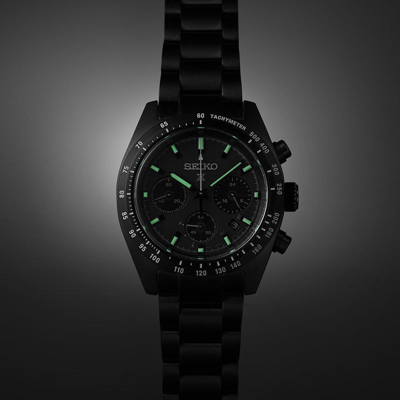 Seiko Prospex Black Series Night Speedtimer Solar Chronograph