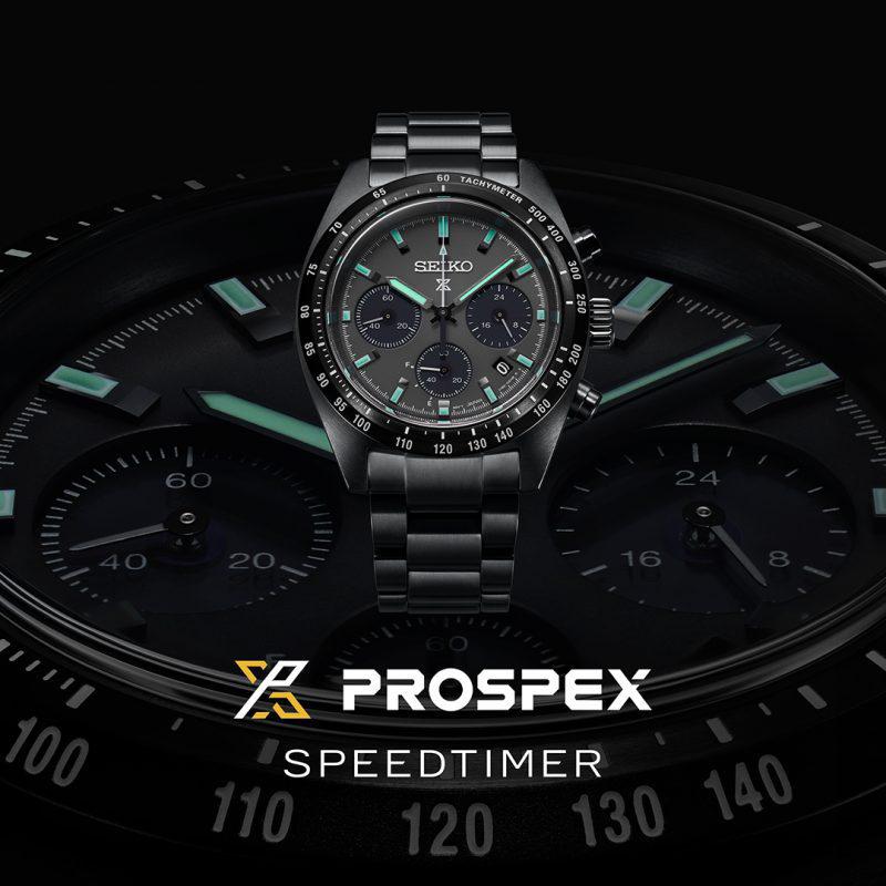 Seiko Prospex Black Series Night Speedtimer Solar Chronograph