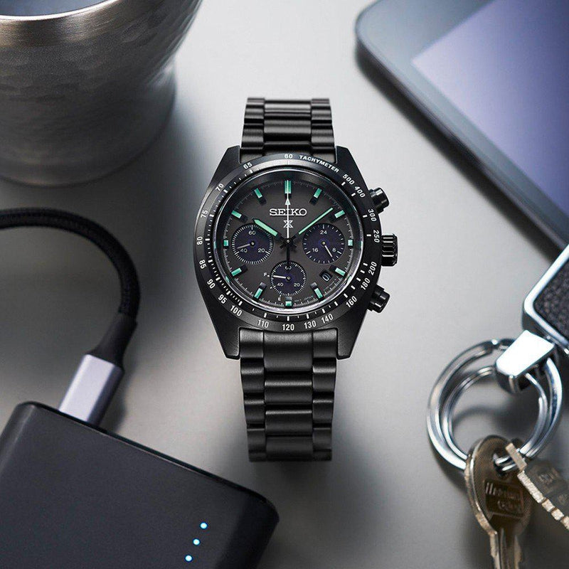 Seiko Prospex Black Series Night Speedtimer Solar Chronograph