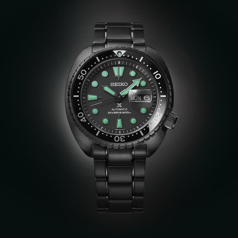 Seiko Prospex Black Series Night Vision Turtle Diver - SRPK43K1