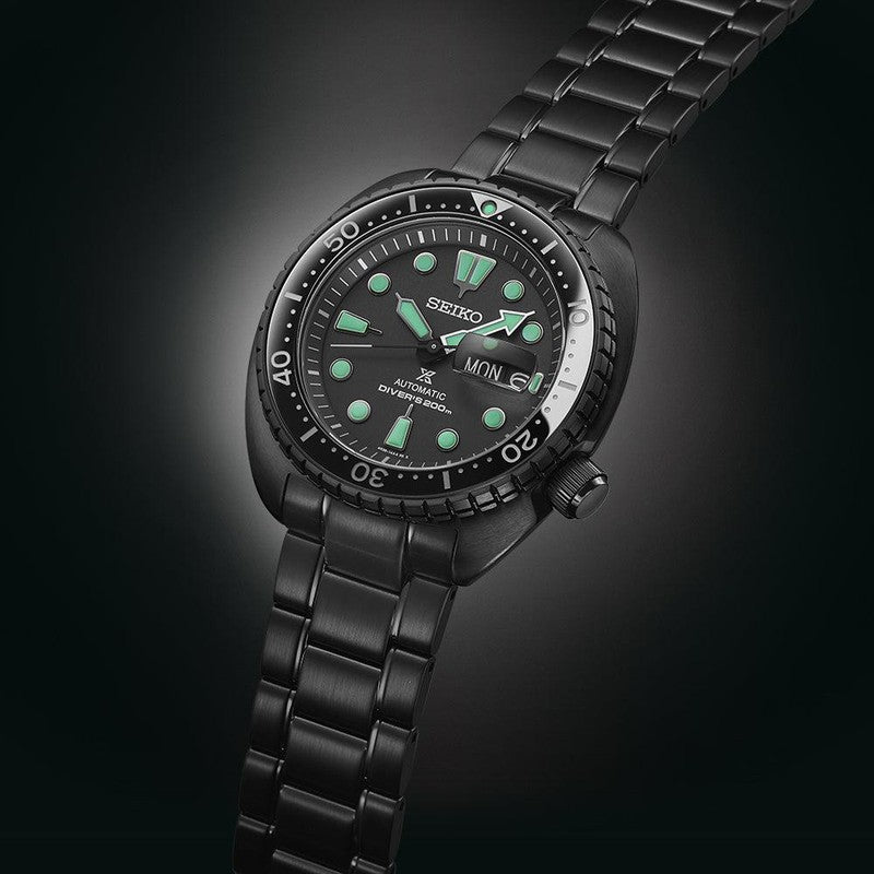 Seiko Prospex Black Series Night Vision Turtle Diver - SRPK43K1