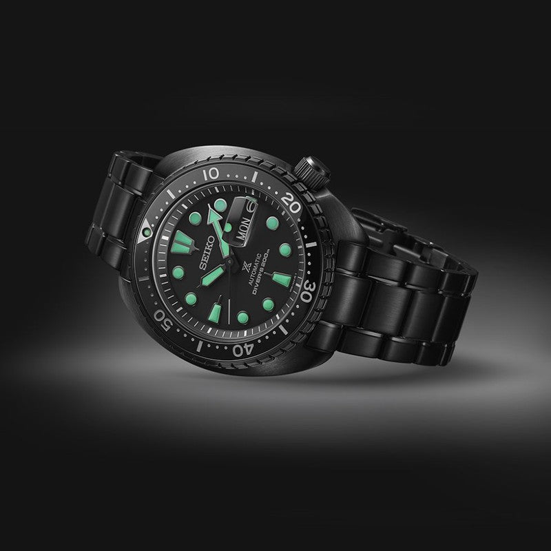 Seiko Prospex Black Series Night Vision Turtle Diver - SRPK43K1