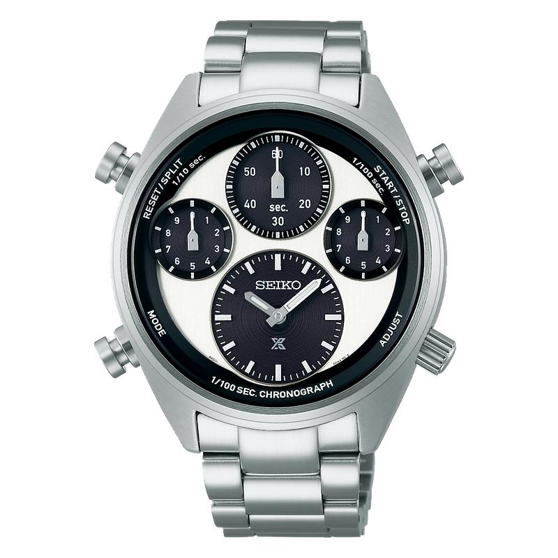 Seiko Prospex Panda One Hundredth of a Second Speedtimer Solar Chronograph