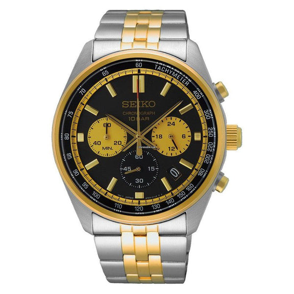 Seiko Two-Tone Sport Chronograph Watch - SSB430P1